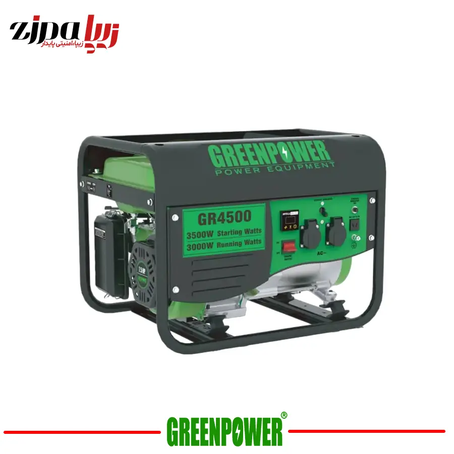 خرید موتور برق بنزینی گرین پاور مدل GR4500