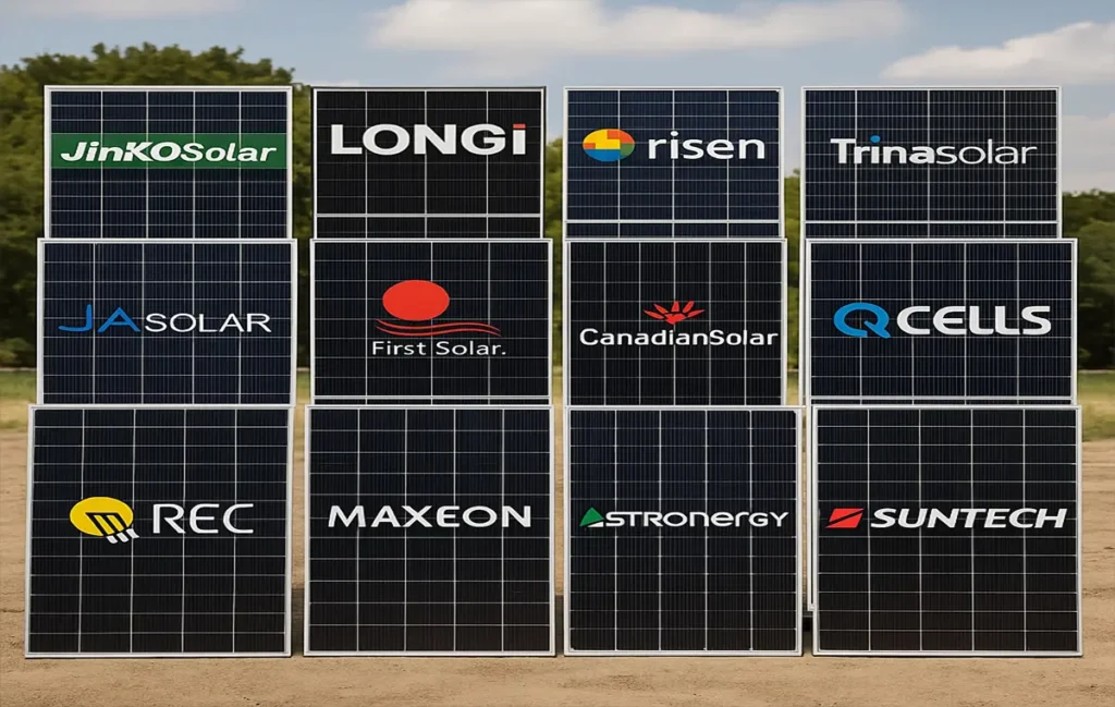 برترین برندهای پنل خورشیدی جهان در سال 2025