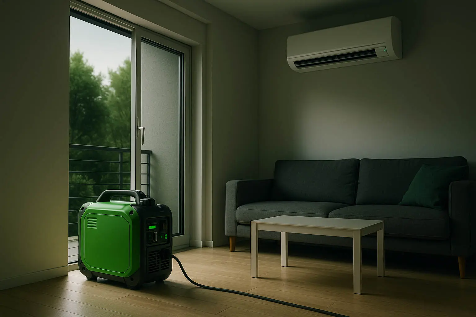 موتور برق مناسب کولر گازی که همزمان یخچال و روشنایی خانه را هم پشتیبانی می‌کند