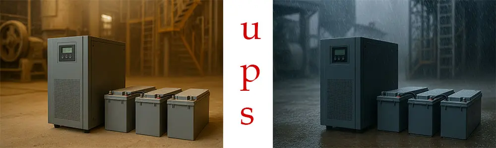 باتری یو پی اس و دستگاه ups در گرد و خاک و باران