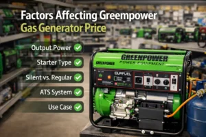 عوامل تاثیرگذار بر قیمت موتور برق گازسوز گرین پاور