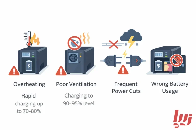 باتری یو پی اس بدون شارژ